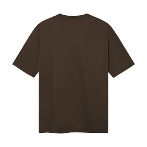 REBEL HEART EMBROIDERY BROWN T-SHIRT