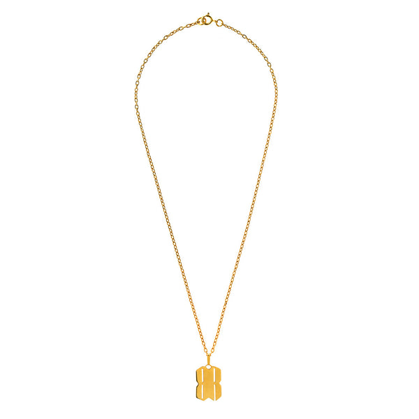 B.REBEL GOLD BR NECKLACE