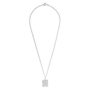 B.REBEL SILVER BR NECKLACE