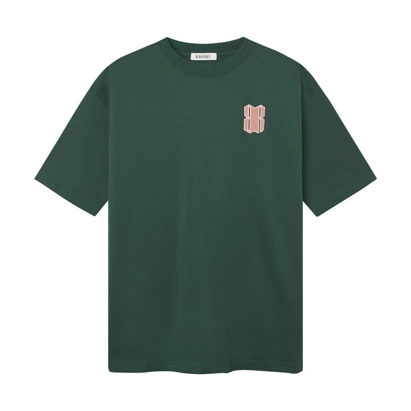 VELVET REBEL HEART GREEN T-SHIRT